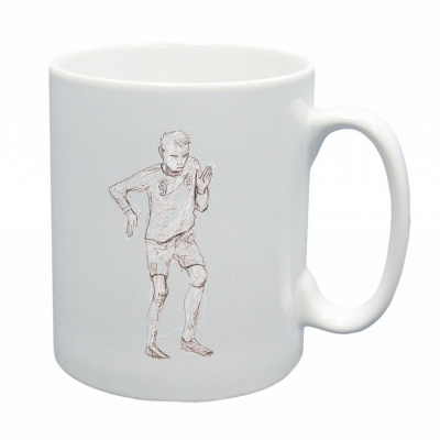 Football Icons Skribble Mug - Crouchie Robot
